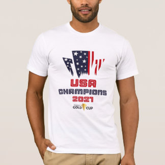 	USA Champions 2021 Gold Cup Concacaf T-Shirt