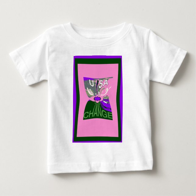 USA Change Art Print Baby T-Shirt (Front)