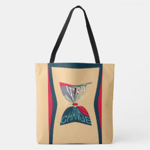 Usa Change Beautiful Amazing Text Quote Design Tote Bag