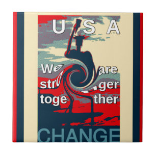 USA Change: Stronger Together Unity Design Tile