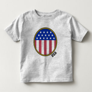 USA-Circular Flag Toddler T-Shirt