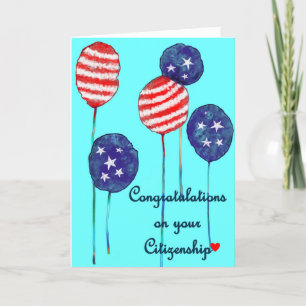 Usa citizen thank you card