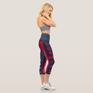USA classic colourful Capri Leggings