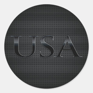 USA CLASSIC ROUND STICKER