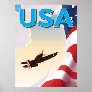 USA Classic World War Two Poster