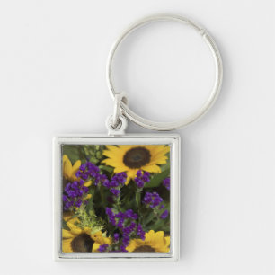 USA, close-up of bridal flower arrangement, Key Ring