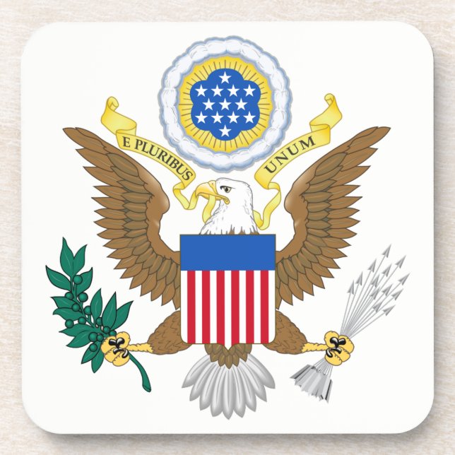 USA Coat of Arms coastercnt Coaster (Front)