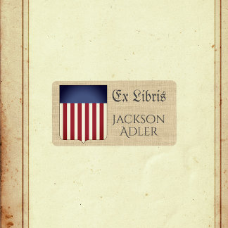 USA Coat of Arms Ex Libris Bookplate Label