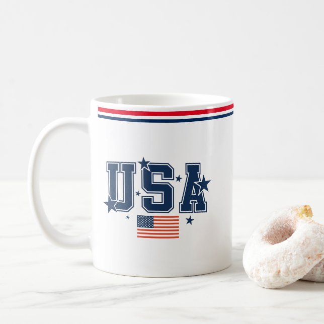 USA Coffee Mug (With Donut)
