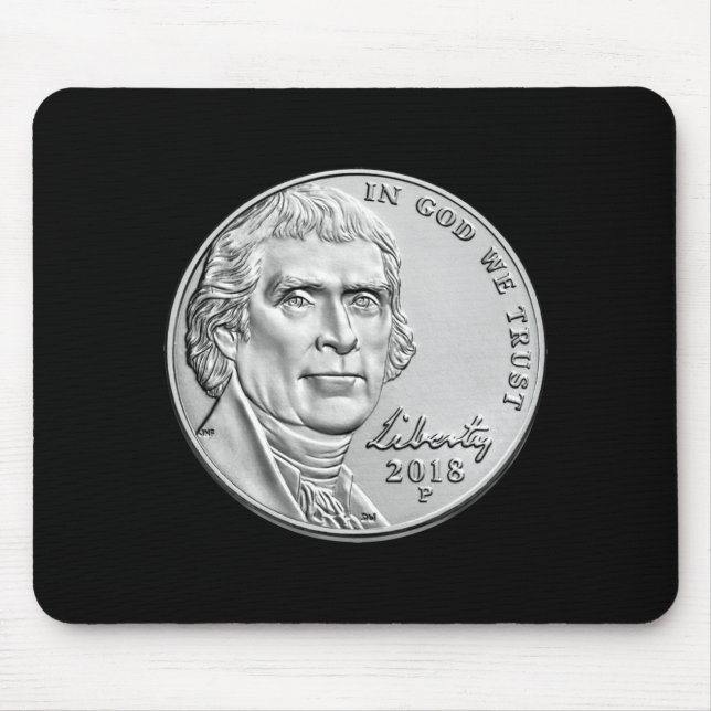 Usa Coins Nickel Mouse Pad (Front)