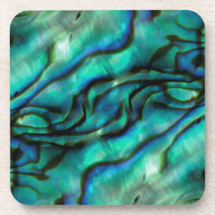 USA, Colorado, Lafayette. Abalone shell montage Coaster