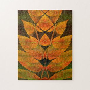 USA, Colorado, Lafayette. Autumn sumac montage Jigsaw Puzzle