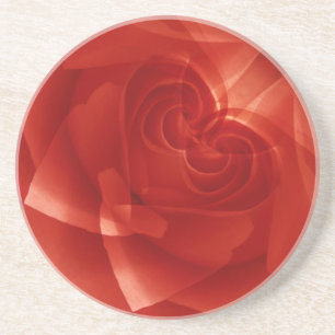 USA, Colorado, Lafayette. Red rose montage Coaster