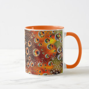USA, Colorado, Lafayette. Water bubbles on glass 1 Mug