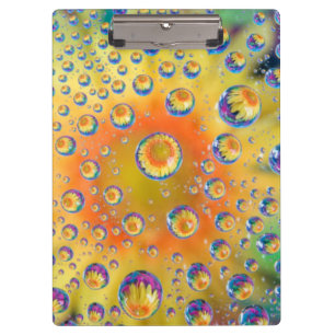 USA, Colorado, Lafayette. Water bubbles on glass 2 Clipboard