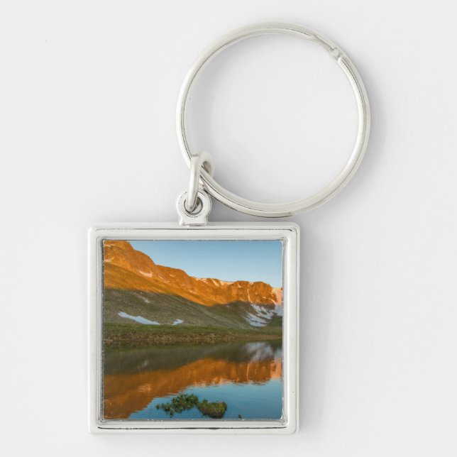 USA, Colorado, Mt. Evans. Summit Lake Reflection Key Ring (Front)