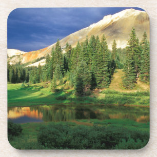 USA, Colorado. Red Mountain at sunset Coaster