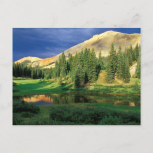 USA, Colorado. Red Mountain at sunset Postcard