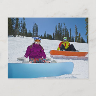 USA, Colorado, Telluride, Father and daughter 3 Postcard