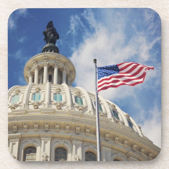USA, Columbia, Washington DC, Capitol Building Coaster (Front)