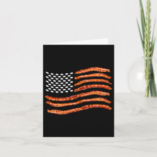 Usa Con Flag Cute Us Dried Pigs Funny 4th Of July Card