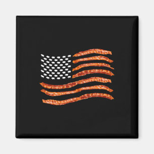 Usa Con Flag Cute Us Dried Pigs Funny 4th Of July Magnet