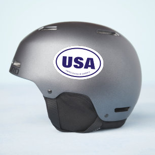USA country code abbreviation blue oval vinyl