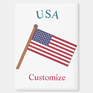 USA Country Flag Thunder_Cove Magnet