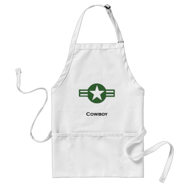 USA Cowboy Green Standard Apron (Front)