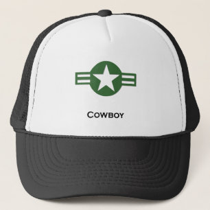 USA Cowboy Green Trucker Hat