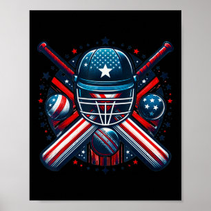 Usa Cricket Jersey America Usa Jersey America Flag Poster