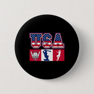Usa Cricket Jersey United States Cricket 6 Cm Round Badge