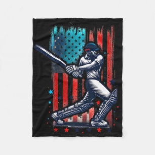 Usa Cricket Jersey Usa Cricket Team Lover Supporte Fleece Blanket
