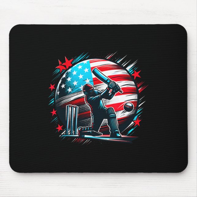 Usa Cricket Jersey Usa Cricket Team Lover Supporte Mouse Pad (Front)