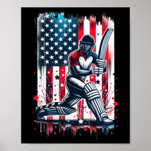 Usa Cricket Jersey Usa Cricket Team Lover Supporte Poster