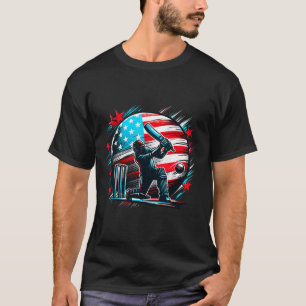 Usa Cricket Jersey Usa Cricket Team Lover Supporte T-Shirt
