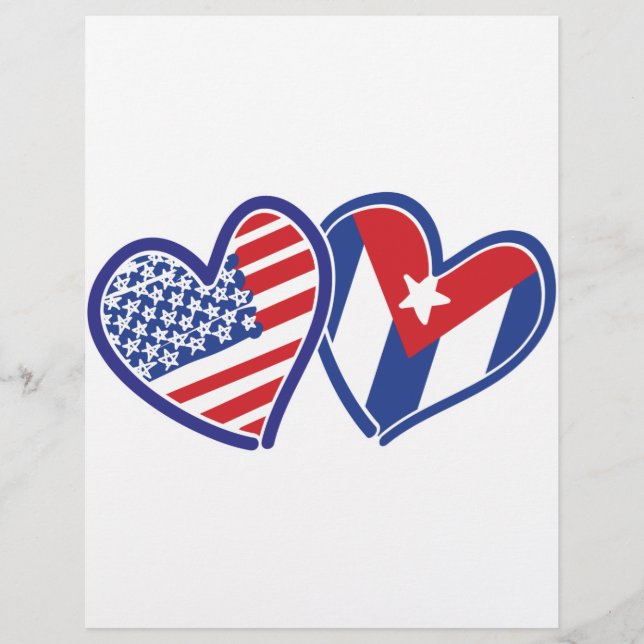 USA Cuba Love Hearts (Front)