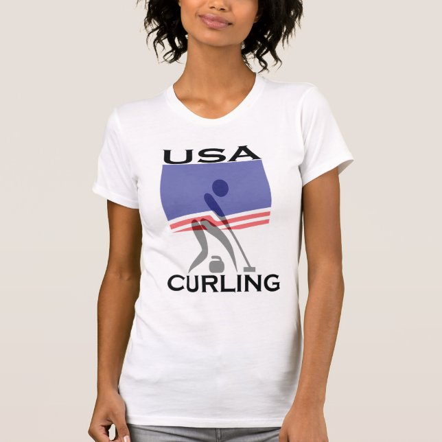 USA Curling T-Shirt (Front)