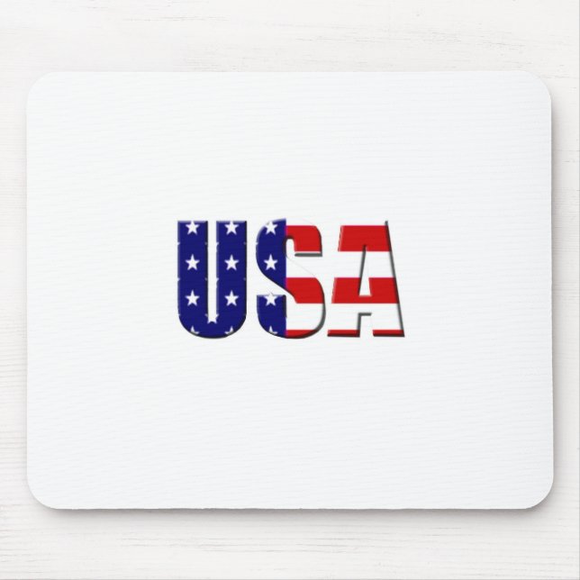 USA Custom Logo Design Mouse Pad (Front)