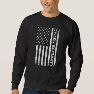 USA Cyber Security For Men Women Anti Malware Geek Sweatshirt