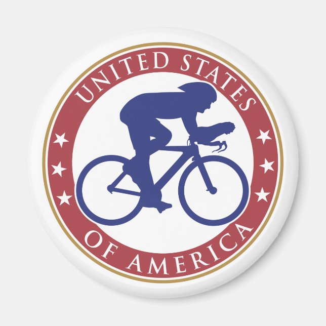 USA Cycling Magnet (Front)