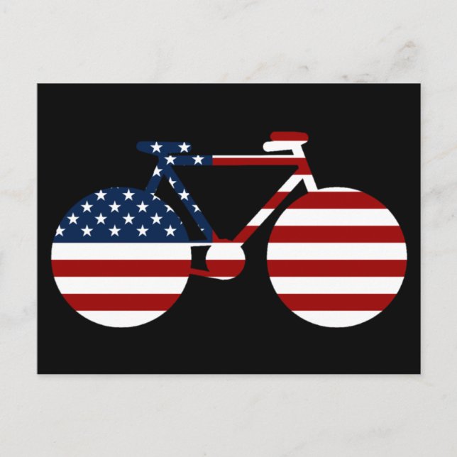 USA cycling Postcard (Front)