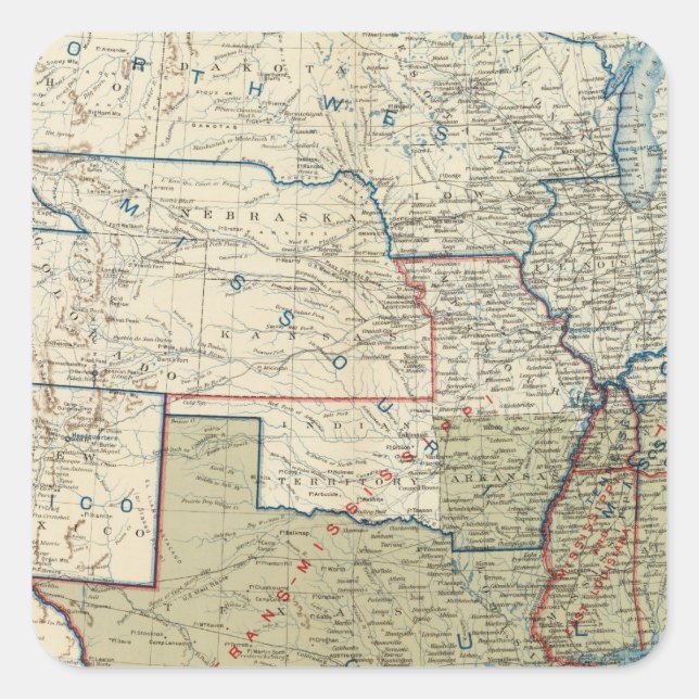 USA Dec 1863 Square Sticker (Front)