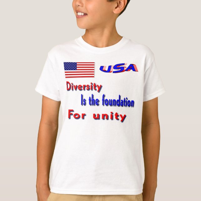 USA diversity t-shirts (Front)