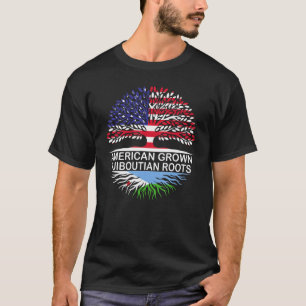 USA & Djibouti Flags American Grown Djiboutian Roo T-Shirt