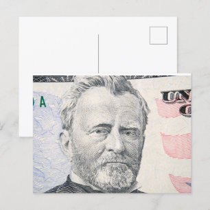 USA dollars Postcard