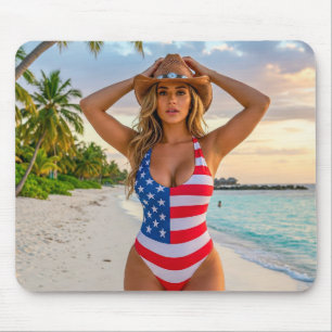 USA Dream Girl 1 Mouse Pad