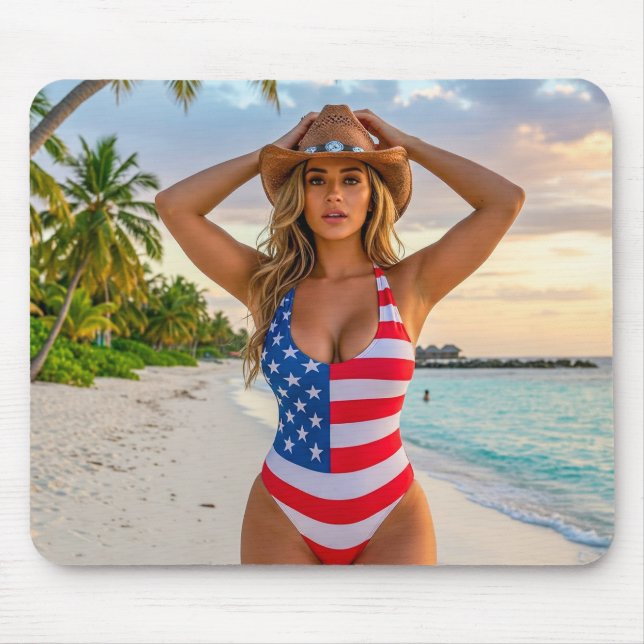 USA Dream Girl 1 Mouse Pad (Front)