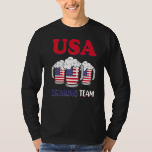 Usa Drinking Team 4th Of July T-Shirt