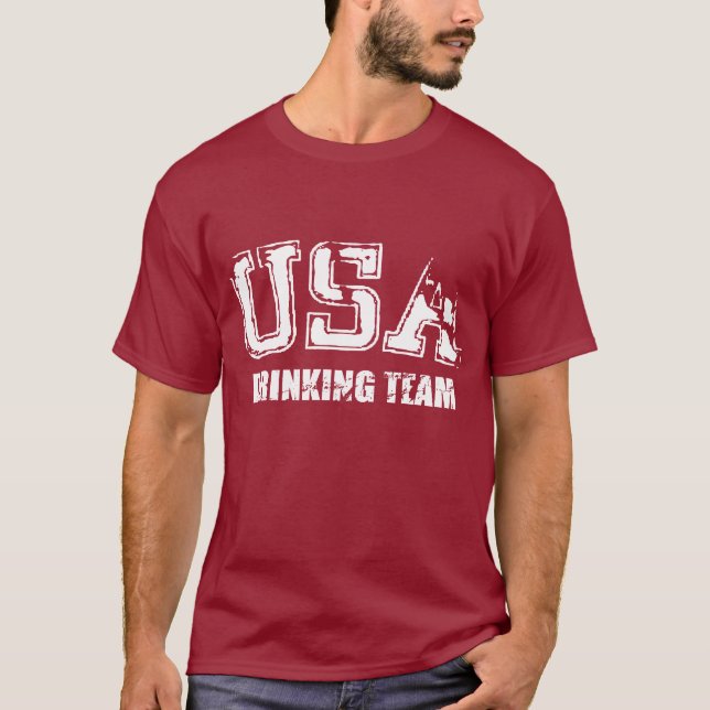 USA Drinking Team T-Shirt (Front)
